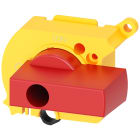 SIEMENS - Maniglia aggiuntiva per comando rotativo rinviato bloccoporta, colore rosso/giallo,  30 A ... 60 A, accessorio 3LD92873C