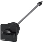 SIEMENS - Comando rotativo bloccoporta, nero, 66x66 mm, per fissaggio frontale su quattro fori, 300 mm