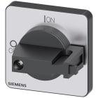 SIEMENS - Selettore, nero 48x48 mm, fissaggio frontale, fissaggio su foro centrale, 22,5 mm