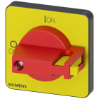 SIEMENS - Selettore, rosso/giallo 48x48 mm, fissaggio frontale, fissaggio su foro centrale, 22,5 mm
