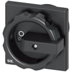 SIEMENS - Comando rotativo, nero 66 x 66 mm, fissaggio sulla base, fissaggio su foro centrale 22,5 mm