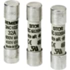 SIEMENS - Cartuccia fusibile cilindrica SITOR, 14 x 51 mm, 10 A, gR, Un AC: 690 V, Un DC: 700 V
