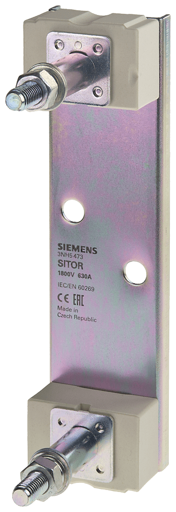 SIEMENS - Portafusibili SITOR, 630 A 1800 V, a 1 polo, con attacchi a bullone