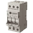 SIEMENS - SENTRON, portafusibili per fusibili cilindrici, 10 x 38 mm, a 3 poli, In: 32 A, Un AC: 690 V 3NW70331