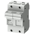 SIEMENS - SENTRON, portafusibili per cartucce cilindriche, 14x51 mm, 1 polo+N, In: 50 A, Un AC: 690 V, LED