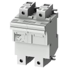 SIEMENS - SENTRON, portafusibili per fusibili cilindrici, 22 x 58 mm, a 2 poli, In: 100 A, Un AC: 690 V 3NW7222