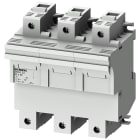 SIEMENS - SENTRON, portafusibili per fusibili cilindrici, 22 x 58 mm, a 3 poli, In: 100 A, Un AC: 690 V 3NW7232