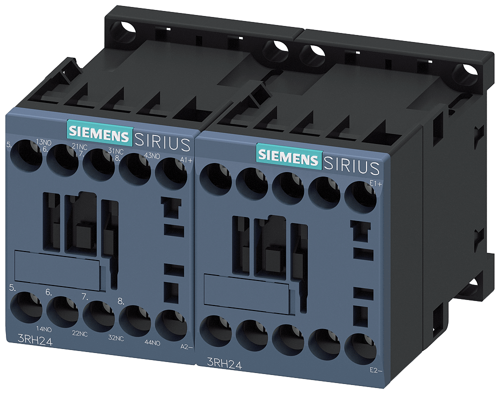 SIEMENS - LATCHED CONTACTOR RELAY RAIL, 2NO+1NC, 3RH24221XB400LA2