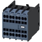 SIEMENS - Blocchetto di contatti ausiliari 2NO+1NC, vie di corrente: 1NC, 1NO, per contattori ausiliari e contattori per comando motori, S00/S0