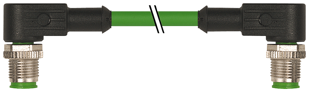 SIEMENS - Cavo di bus, 10 m, per PROFINET, a 4 fili, schermato, con 2 x M12 D-coded 3RK19022NC10