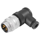 SIEMENS - Connettore a spina, 7/8 per 24 V, connessione a vite, 1,5 mm2, angolato, max. 9A, IP67 3RK19023BA00