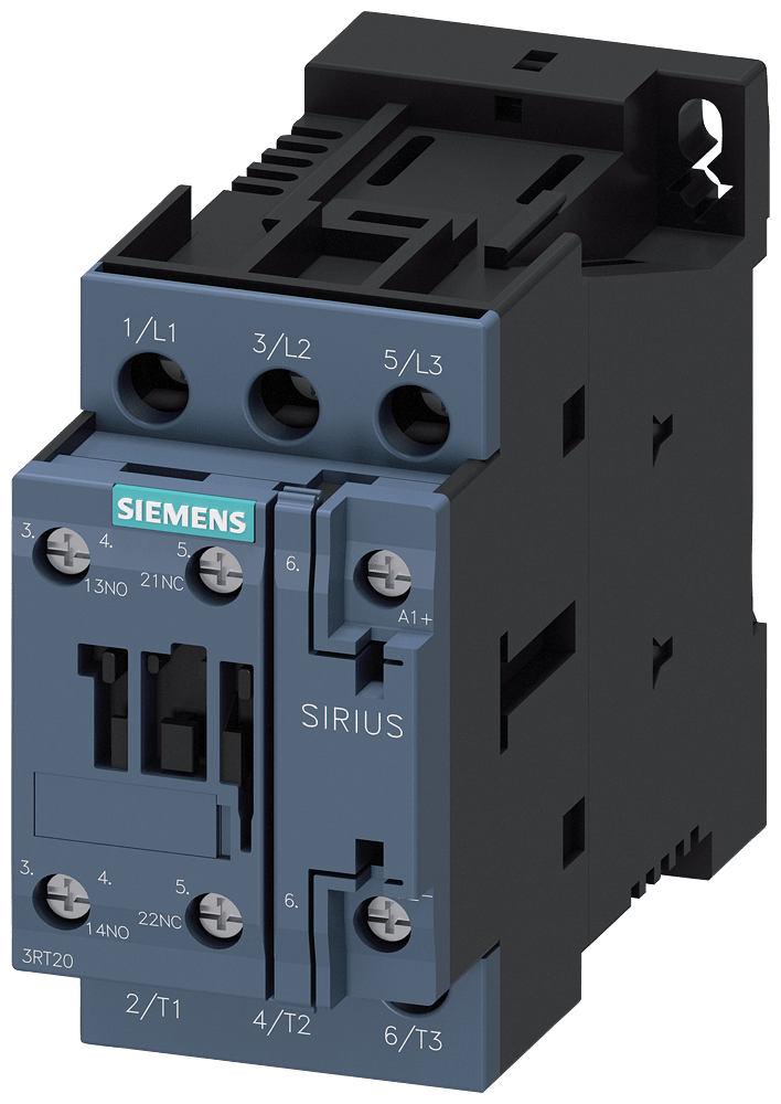 SIEMENS - RAIL-CONTACTOR,AC3: 11KW 1NO+1NC DC110V 3RT20261XF400LA2