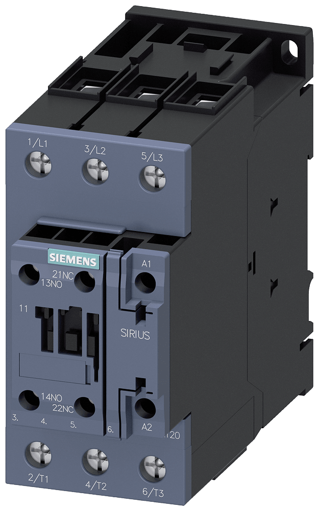 SIEMENS - CONTATTORE,AC3:22KW 1NO+1NC AC/DC20-33V 3RT20361NB301AA0