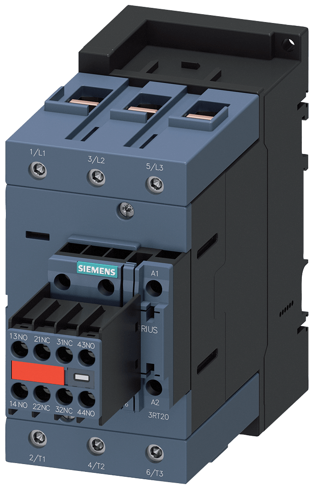SIEMENS - CONTACTOR,AC3:37KW,110VAC 50HZ/120V 60HZ 3RT20451AK643MA0