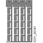 SIEMENS - Targhette identificative 20 x 7 mm, colore grigio titanio