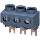 SIEMENS - Morsetto di alimentazione trifase per sbarre collettrici trifase, collegamento dallalto, S00/S0 3RV29255AB