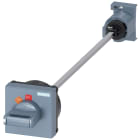 SIEMENS - Comando rotativo bloccoporta per interruttore automatico, S00...S3, albero da 330 mm, nero 3RV29261K