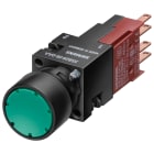 SIEMENS - Pulsante, 16 mm, rotondo, in plastica, colore verde