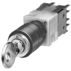 SIEMENS - Selettore a chiave CES, 16 mm, rotondo, in plastica