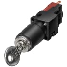 SIEMENS - Selettore a chiave CES, 16 mm, rotondo, in plastica 3SB22104PB01