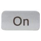 SIEMENS - Targhetta identificativa adesiva, grandezza targhetta 9,5 x 18,5 mm, colore argento, On