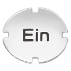 SIEMENS - Inserto piatto per pulsante e pulsante luminoso, piatta, trasparente 3SB29014AB