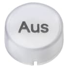 SIEMENS - Inserto sporgente per indicatori/pulsanti luminosi alto trasparente, con iscrizione: Aus