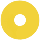 SIEMENS - Targhetta con dicitura, colore giallo, adesivo, senza iscrizione 3SB29082AF