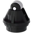 SIEMENS - Testina di comando per interruttori di posizione 3SE51/52, forma C, rotella in acciaio inox 10 mm EN 50047 3SE50000AD04