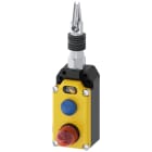 SIEMENS - Interruttore di sicurezza a fune, custodia in metallo, 2xM25x1,5; 1NO/1NC, blocco, coperchio giallo
