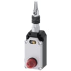 SIEMENS - Interruttore a fune, 2 x M20 x 1,5, 1NO+1NC, senza blocco, con lampada LED DC 24 V, colore rosso