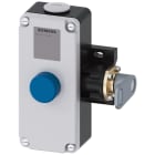 SIEMENS - Interruttore a fune SIRIUS + leva, custodia in metallo, 2 x M25 x 1,5, 2NO+2NC, con blocco EN ISO 13850 3SE71601AE00
