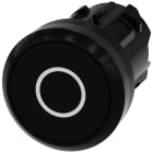 SIEMENS - Pulsante, 22 mm, rotondo, in plastica, colore nero, iscrizione: O, bottone