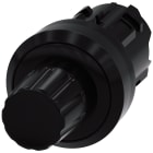 SIEMENS - Pulsante di arresto, 22 mm, rotondo, in plastica, colore nero, bottone sporgente, con possibilità di blocco
