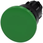 SIEMENS - Pulsante a fungo, 22 mm, rotondo, in plastica, colore verde, 40 mm