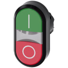 SIEMENS - Pulsante doppio, 22 mm, rotondo, in plastica, colore verde: I, colore rosso: O