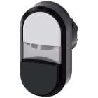 SIEMENS - Pulsante doppio, 22 mm, rotondo, in plastica, colore bianco, nero 3SU10003BB610AA0