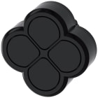 SIEMENS - Pulsante quadruplo, 22 mm, esecuzione rotonda, plastica, nero, bottoni piatti
