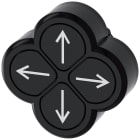 SIEMENS - Pulsante quadruplo, 22 mm, esecuzione rotonda, plastica, nero, bottoni piatti 3SU10003FB110AU0