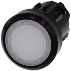 SIEMENS - Pulsante, illuminato, 22 mm, rotondo, in plastica, colore bianco, bottone