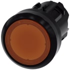 SIEMENS - Pulsante, illuminato, 22 mm, rotondo, in plastica, colore ambra, bottone