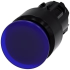 SIEMENS - Pulsante a fungo, illuminato, 22 mm, rotondo, in plastica, colore blu, 30 mm