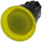 SIEMENS - Pulsante a fungo, illuminato, 22 mm, rotondo, in plastica, colore giallo, 40 mm