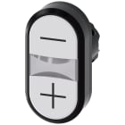 SIEMENS - Pulsante doppio, illuminato, 22 mm, rotondo, in plastica, colore bianco 3SU10013AB660AL0