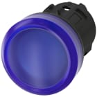 SIEMENS - Indicatore luminoso, 22 mm, rotondo, in plastica, colore blu, gemma, liscia