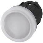 SIEMENS - Indicatore luminoso, 22 mm, rotondo, in plastica, colore bianco, gemma, liscia