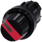 SIEMENS - Selettore, illuminabile, 22 mm, rotondo, in plastica, colore rosso, manopola