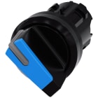 SIEMENS - Selettore, illuminabile, 22 mm, rotondo, in plastica, colore blu 3SU10022BC500AA0