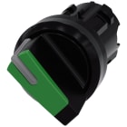 SIEMENS - Selettore, illuminabile, 22 mm, rotondo, in plastica, colore verde 3SU10022BF400AA0