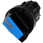 SIEMENS - Selettore, illuminabile, 22 mm, rotondo, in plastica, colore blu 3SU10022BF500AA0